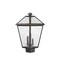Z-Lite Talbot 3 Light Outdoor Post Mount Fixture, Oil Rubbed Bronze And Seedy 579PHBS-ORB - alternate 3
